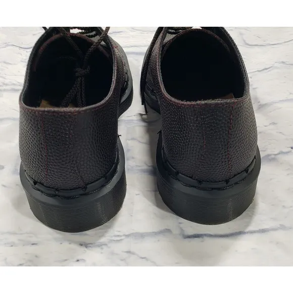 Dr. Martens 1461 Men’s Size 7 Oxfords Pebble Leather Shoes Black 30960