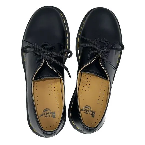 Dr. Martens AirWair Women's NWT Smooth Leather Oxford Shoes Black‎ #11837 Sz 9