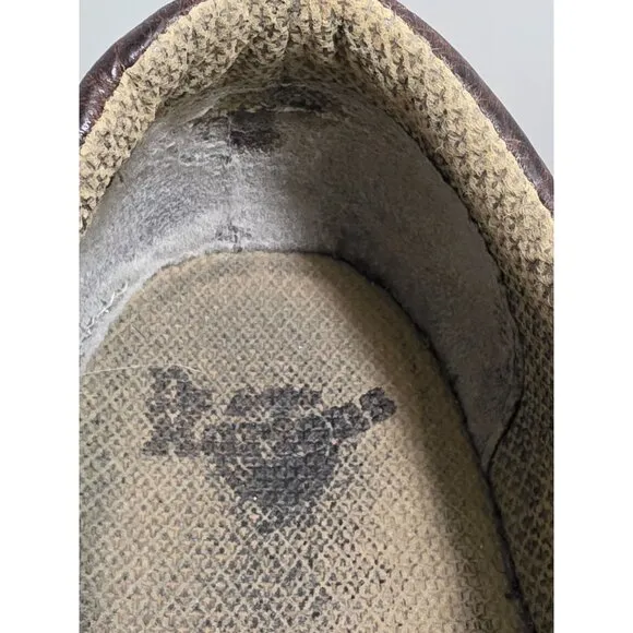 Dr. Martens Brown Leather Lace-Up Shoes Men's Size 12 Durable Casual Style