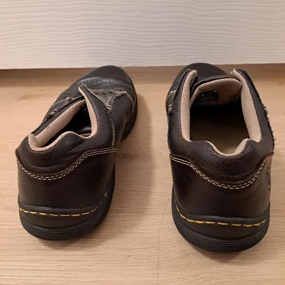 Dr. Martens Brown Pebbled Leather Lace Up Low Top Y2K Rockland Shoes Size 10M