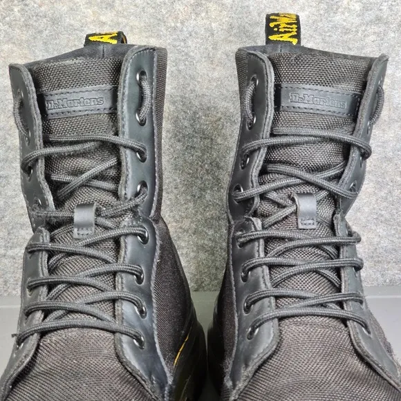 Dr. Martens Combs Poly Casual Combat Boots Ankle Lace Up Black AW004 Mens US 11
