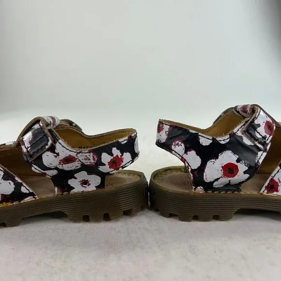 Dr. Martens Little Kids Floral Sandal US 8 Toddler's Buckle Summer Shoes