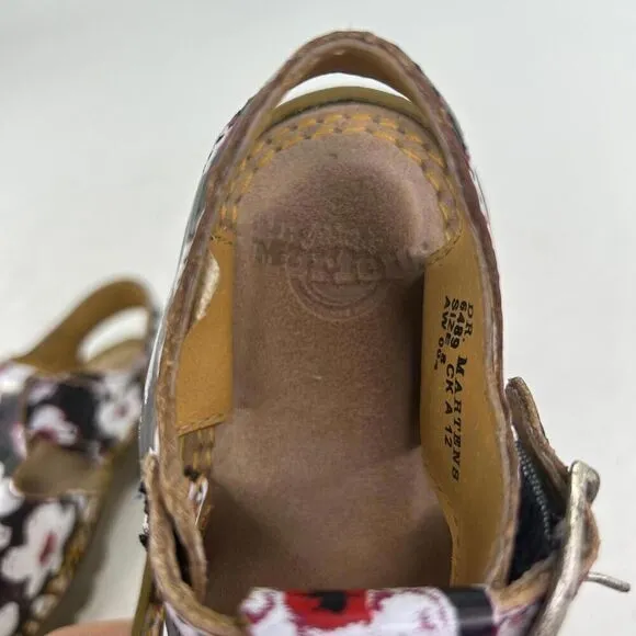 Dr. Martens Little Kids Floral Sandal US 8 Toddler's Buckle Summer Shoes