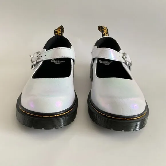 Dr. Martens Mary Jane 7M White Iridescent MJ Bexy Shoes Daisy