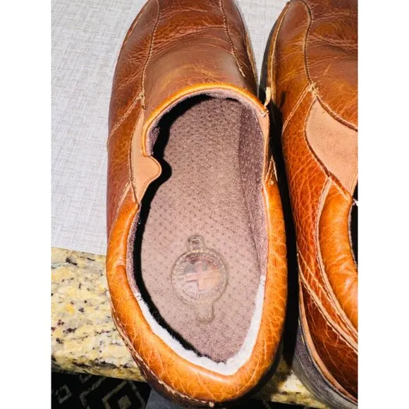 Dr. Martens Tevin Mens Slip-On Congac Leather Shoes Brown Loafers 13 US / 12 UK