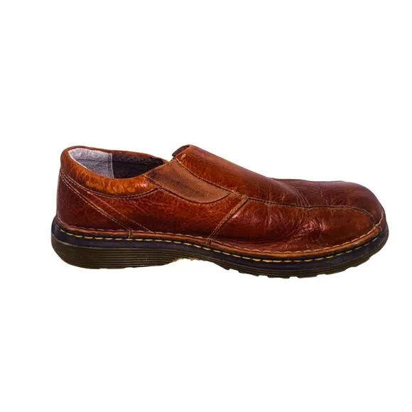 Dr. Martens Tevin Mens Slip-On Congac Leather Shoes Brown Loafers 13 US / 12 UK