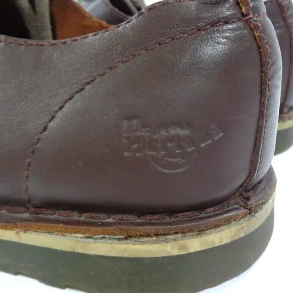 Dr Martens Wayne Oxford Casual Shoes Lace‎ Up Leather Brown Men's Size 10