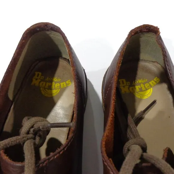 Dr Martens Wayne Oxford Casual Shoes Lace‎ Up Leather Brown Men's Size 10