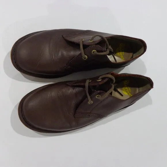 Dr Martens Wayne Oxford Casual Shoes Lace‎ Up Leather Brown Men's Size 10