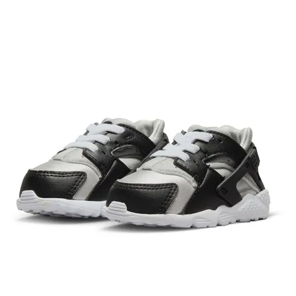 DS NIKE TODDLER AIR HUARACHE RUN BLK/WHITE-NEUTRAL GREY-MEDIUM-GREY TD SZ 3c 4c