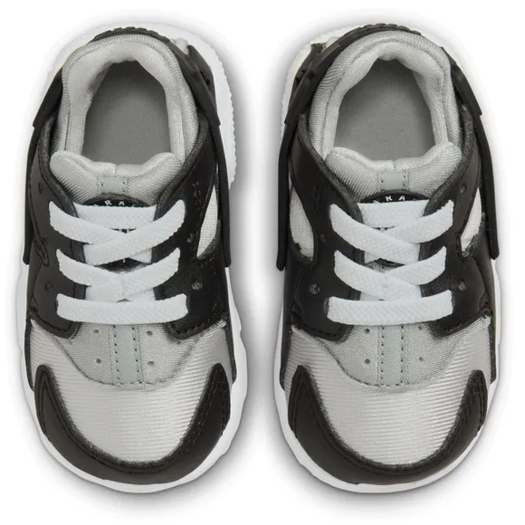 DS NIKE TODDLER AIR HUARACHE RUN BLK/WHITE-NEUTRAL GREY-MEDIUM-GREY TD SZ 3c 4c