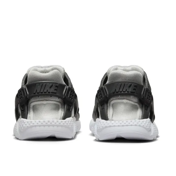 DS NIKE TODDLER AIR HUARACHE RUN BLK/WHITE-NEUTRAL GREY-MEDIUM-GREY TD SZ 3c 4c