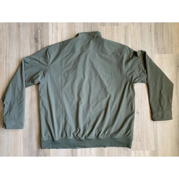 Duluth Trading Men’s Negotiator Rain Jacket (Size XL, Olive/Khaki) EUC