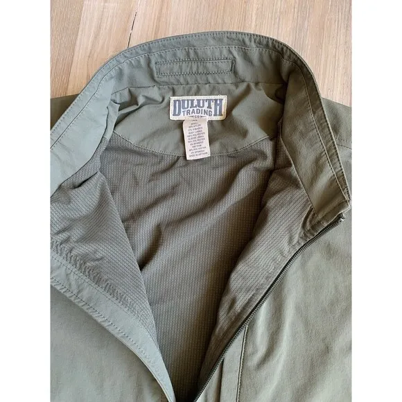 Duluth Trading Men’s Negotiator Rain Jacket (Size XL, Olive/Khaki) EUC
