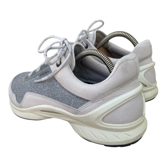 ECCO BIOM Fjuel Women's Sneakers – White/Gray – Size 9 (EU 40, UK 7)