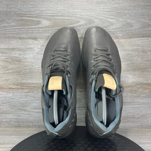 ECCO Men's S-Hybrid Spikeless Gray Leather Golf Shoes Size 10.5