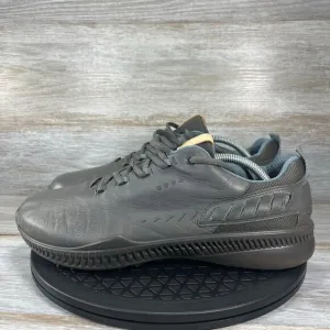 ECCO Men's S-Hybrid Spikeless Gray Leather Golf Shoes Size 10.5