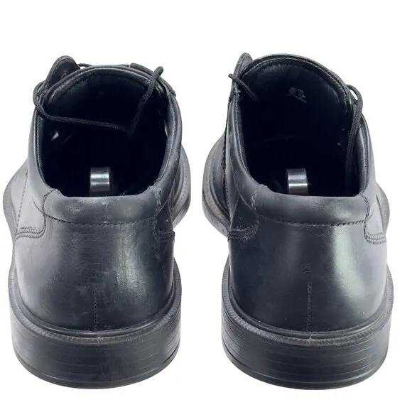 Ecco Men’s Shoes Black Leather Laced Oxfords Size 10