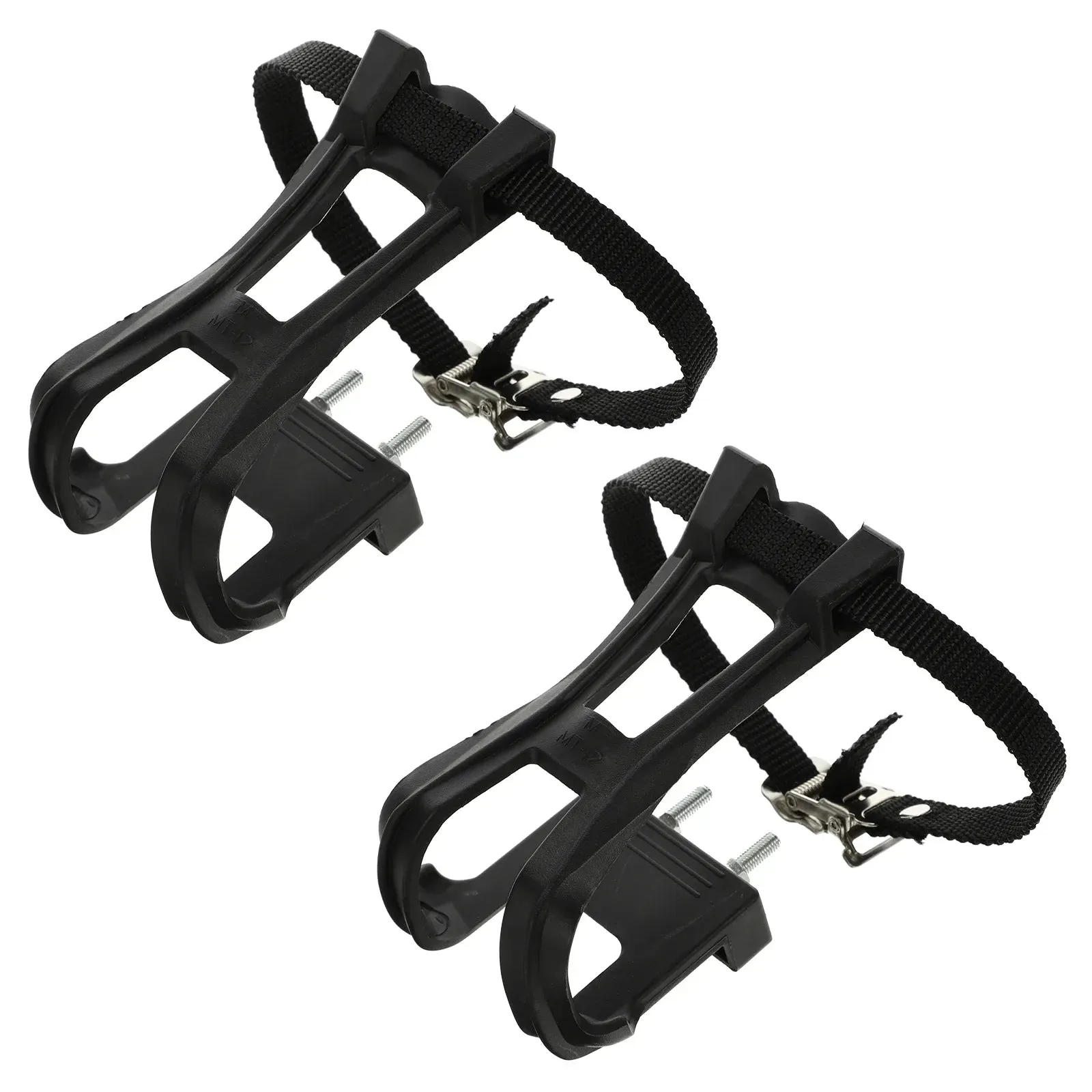Electric Bike Braces Pedal Dog Muzzle Black Toe Clips Anti-slip Pedals Belt Strap Riding Accessories Fixed Gear Cycling Fitness
