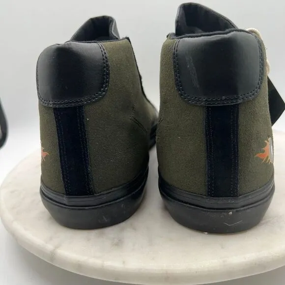 Emerica Winkowski Omen Hi Sneaker Skateboard Shoes Mens Size 9.5 Green Lace‎ Up