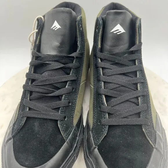 Emerica Winkowski Omen Hi Sneaker Skateboard Shoes Mens Size 9.5 Green Lace‎ Up