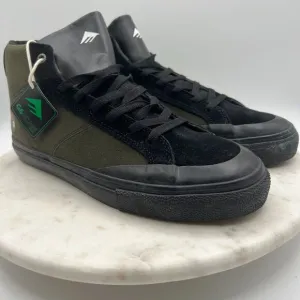 Emerica Winkowski Omen Hi Sneaker Skateboard Shoes Mens Size 9.5 Green Lace‎ Up