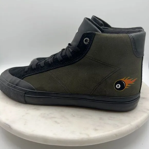 Emerica Winkowski Omen Hi Sneaker Skateboard Shoes Mens Size 9.5 Green Lace‎ Up