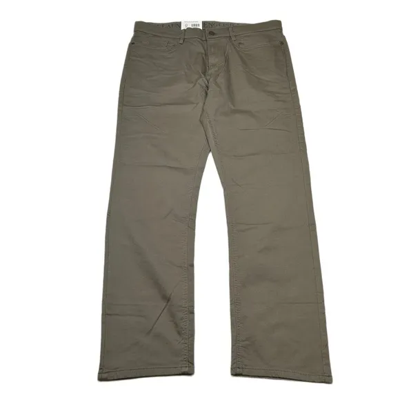 English Laundry Chino Pants Mens 32x30 Tan Stretch Straight Fit NEW