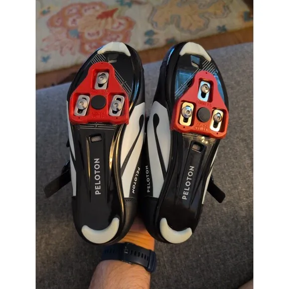 EUC Peloton cycling bike shoes with look delta cleats EU 38 US women's 7