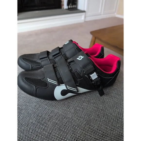 EUC Peloton cycling bike shoes with look delta cleats EU 44 US men's 10.5