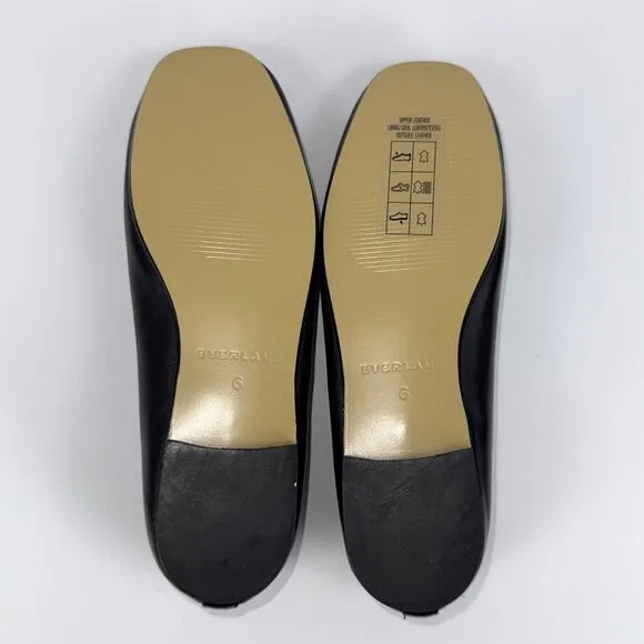 Everlane Women’s The Day Mary Jane Flat Shoes Size 6 Black