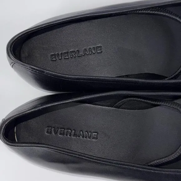 Everlane Women’s The Day Mary Jane Flat Shoes Size 6 Black