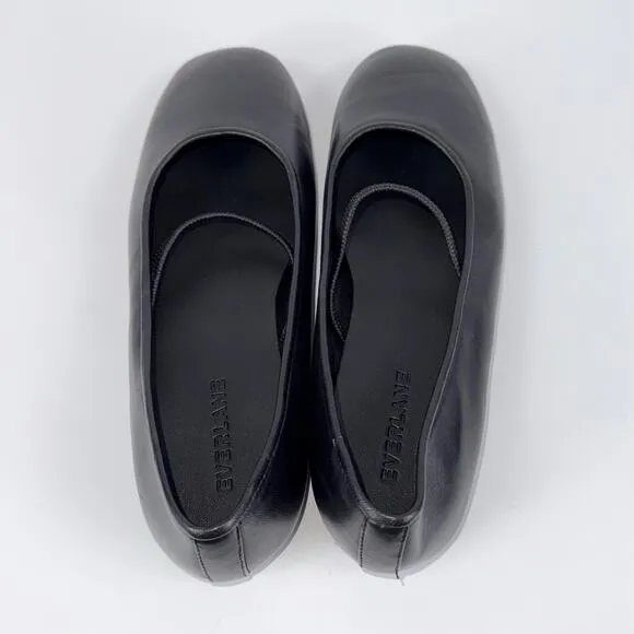 Everlane Women’s The Day Mary Jane Flat Shoes Size 6 Black