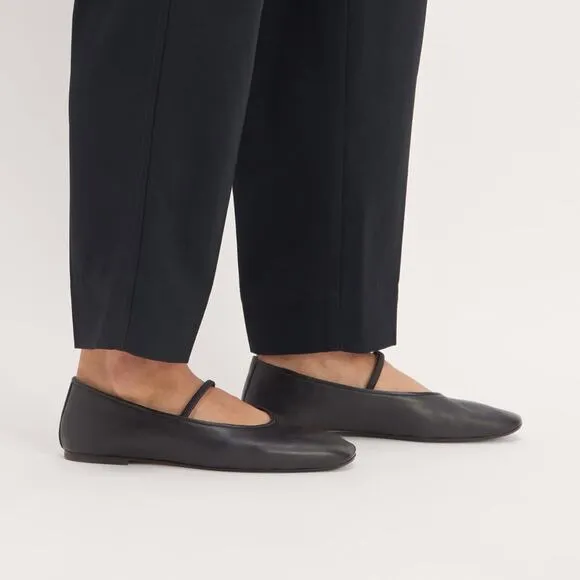 Everlane Women’s The Day Mary Jane Flat Shoes Size 6 Black
