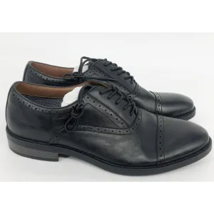 FAIRLANE &amp; SONS Mens Feawin Flex Oxford Shoes 12 Black Stitchfix Leather NWOB