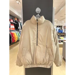 Fear of God FOG Essentials Half-Zip Storm Puffer Jacket Oak Tan / Black 1977