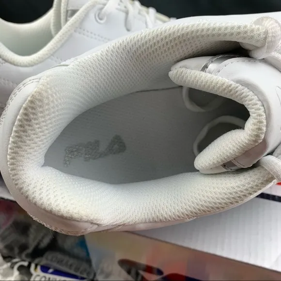 Fila Fulcrum All White Runners Size 10 Mens