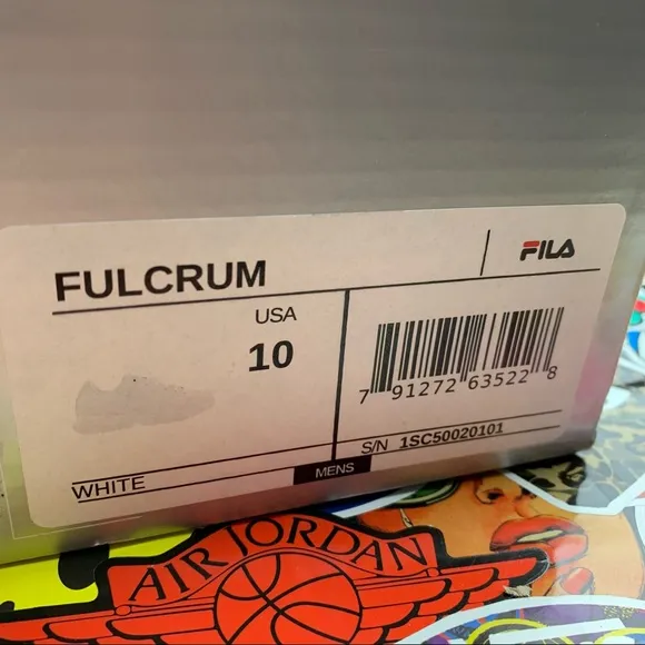 Fila Fulcrum All White Runners Size 10 Mens