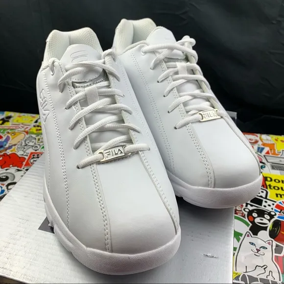 Fila Fulcrum All White Runners Size 10 Mens