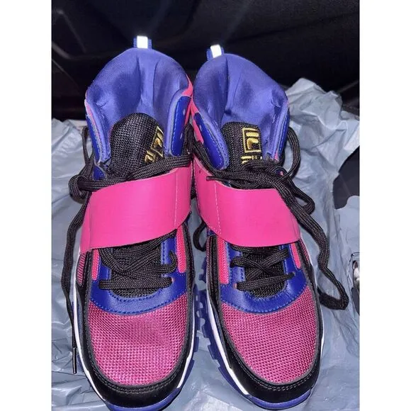 Fila Vittori High Top Pink Purple Black Shoes Women's 7.5 Preowned