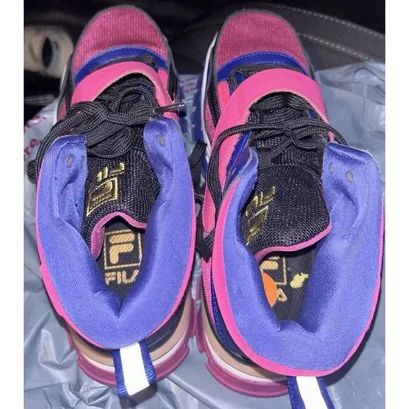 Fila Vittori High Top Pink Purple Black Shoes Women's 7.5 Preowned