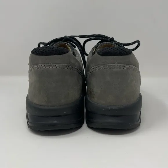 Finn Comfort Eppan Womens Hiking Walking Shoes Lace Up Leather Gray