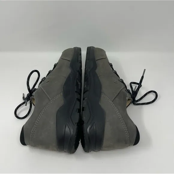 Finn Comfort Eppan Womens Hiking Walking Shoes Lace Up Leather Gray