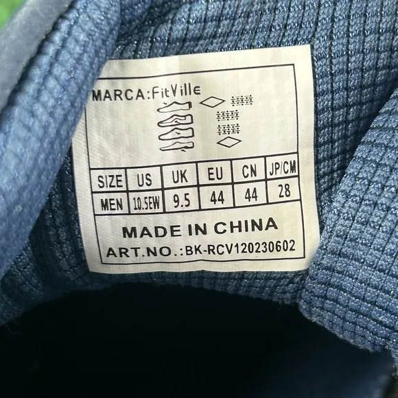 FitVille Marca Rebound STRIDE Core Shoes Majolica Blue Mens 10.5 EW Athleisure