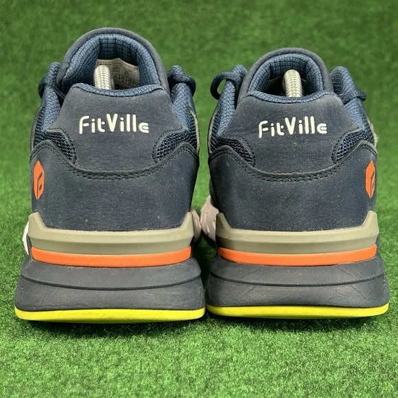 FitVille Marca Rebound STRIDE Core Shoes Majolica Blue Mens 10.5 EW Athleisure