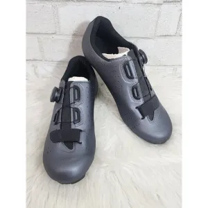 Fizik TEMPO OVERCURVE R5‎ Cycling Shoes Size 6 3/4 Metallic Gun Metal Black