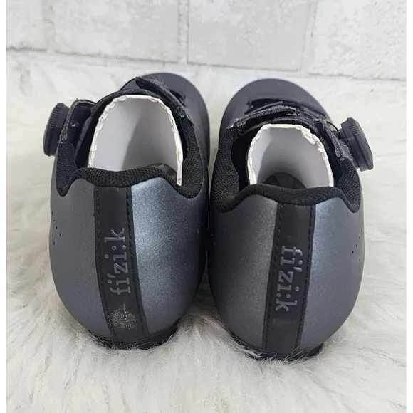 Fizik TEMPO OVERCURVE R5‎ Cycling Shoes Size 6 3/4 Metallic Gun Metal Black