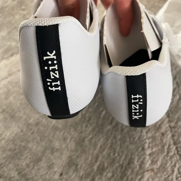 Fizik White Cycling Shoes