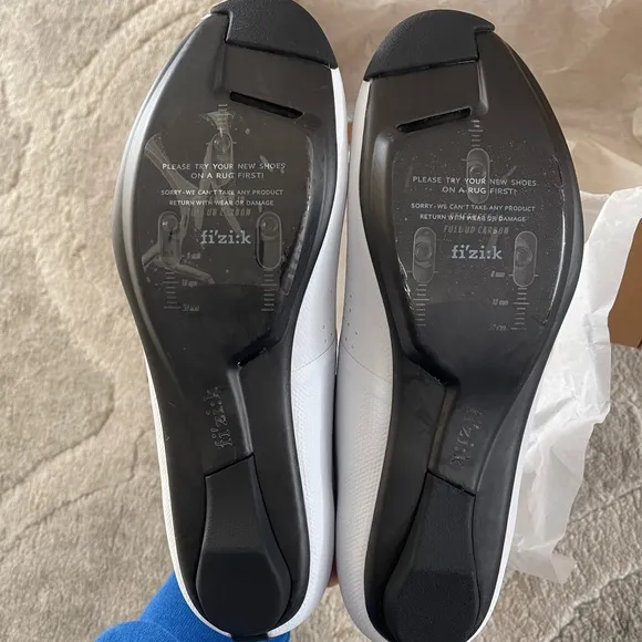 Fizik White Cycling Shoes