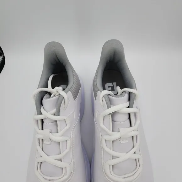 FJ FootJoy ProLite Golf Shoes 56924 Mens 9.5W Wide White Gray Sneaker NEW READ